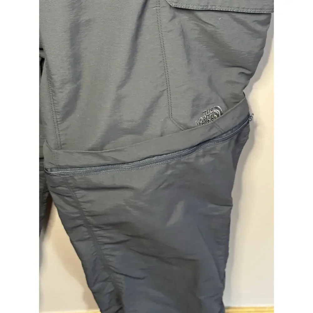The North Face Mens Gray Convertible Hiking Pants / Shorts Outdoor Hiking XL